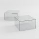 ES-C-02 akrylkube, transparent eller hvid