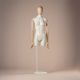 LUF-T-WH – kvindelig mannequin-torso til moderne udstillinger